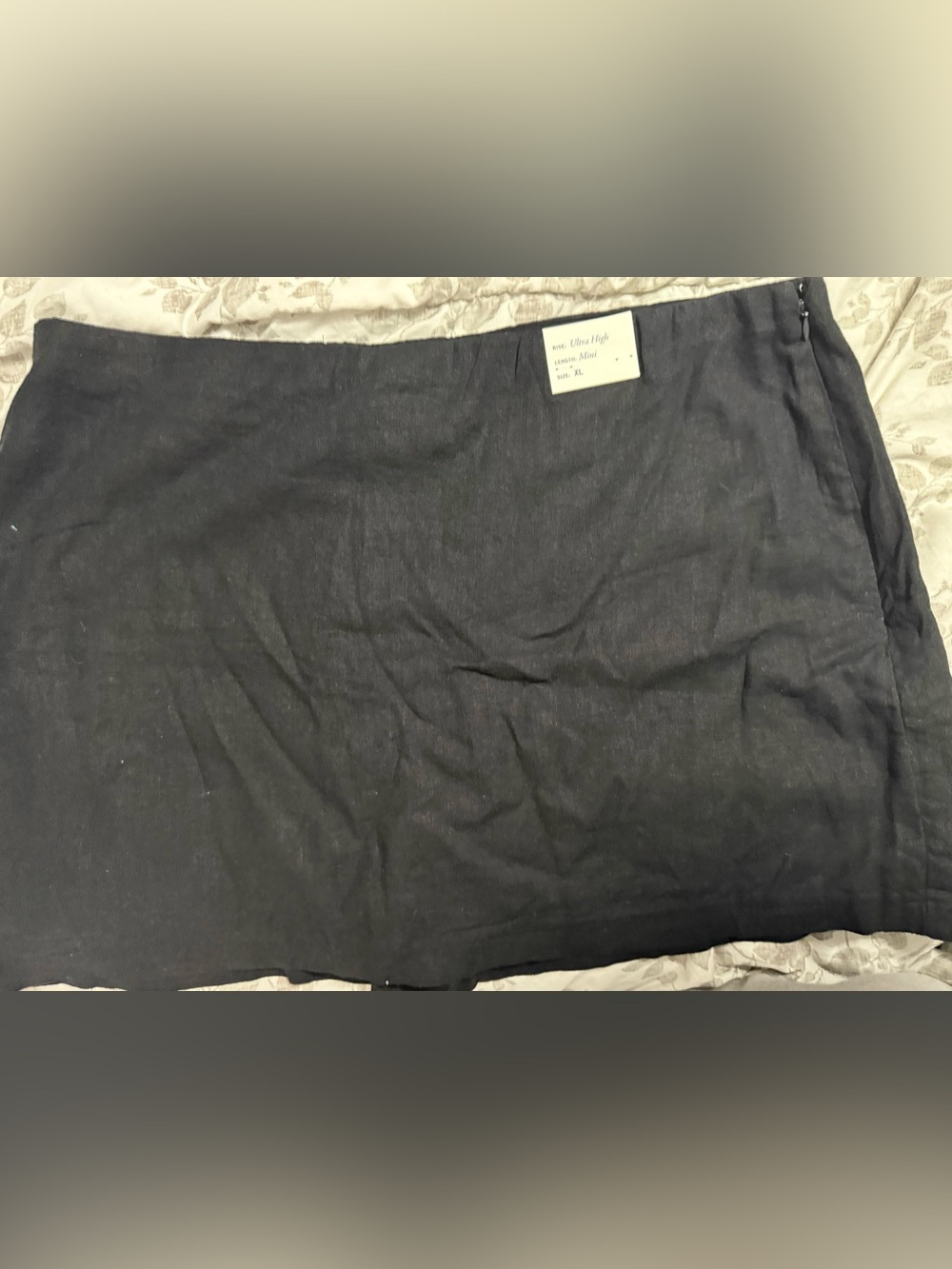 A&F Black Linen Skort - Size XL